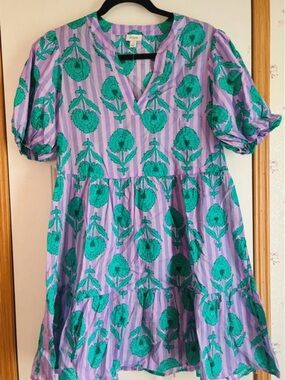 J crew puffy sleeve organic cotton cover-up.